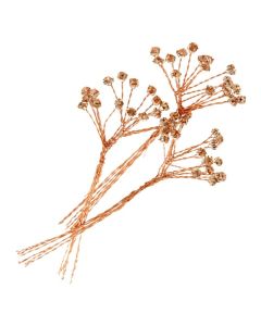 4mm Diamante Branch - Rose Gold (3bunches x 6 stems per bag)