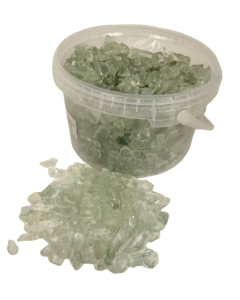 10-20mm Clear Glass Stones In Bucket App 3.5kg