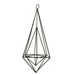 25cm Hanging Wire Diamond Black