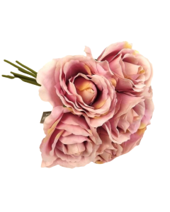 26cm Lilac Open Rose Bouquet