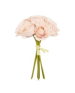 26cm Bisque Open Rose x 7 Hand Tied