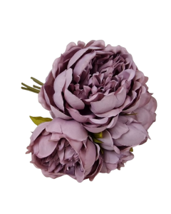 28cm Lilac Peony Posy x 5 Heads