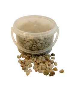 4kg Bucket 5-8mm Stones White