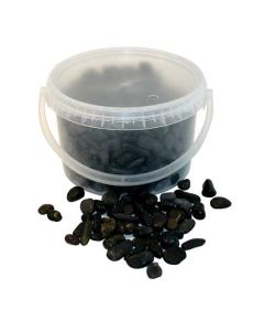 4kg Bucket 5-8mm Stones Black