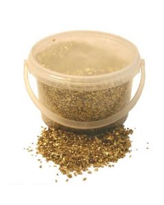 3.5kg Bucket 2-4mm Glass Sand Gold