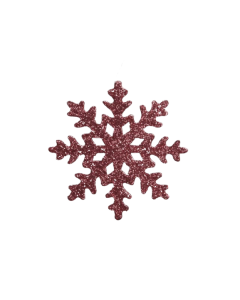 Pet 6 Glitter Icicles/Hanging  Coral Dust  12 Cm