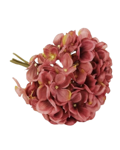 28cm Hydrangea Posy Puce