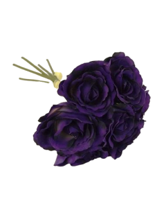 26cm Purple Open Hand Tied Bouquet