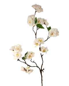 Small Cherry Blossom Spray White 75cm