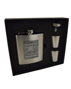 Hipflask W/2 Cups & Funnel 'Usher'
