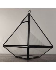 Black Rhombus Terrarium 26 x 20cm