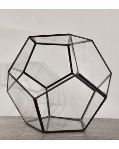 Black 25cm Polygon Terrarium
