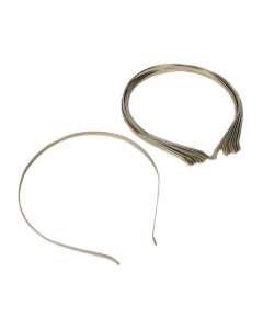Metal Headband x 12pcs - Silver