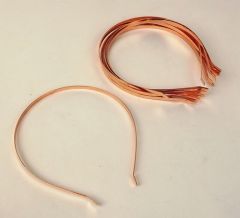 Metal Headbands x 12pcs - Rose Gold