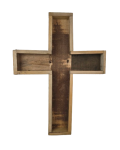 Wooden Cross Natural 46x63x6cm