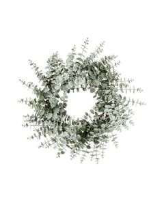 Snowy Spiral Eucalyptus Wreath