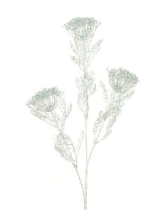 Glittered Dill Spray 71cm Silver