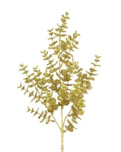 Metallic Eucalyptus 68cm Gold