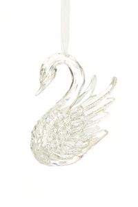 Swan Ornament 10cm