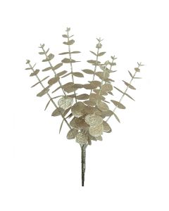 Sparkle Eucalyptus Pick 30cm Champagne