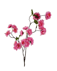 Small Cherry Blossom Spray Dark Pink 75cm