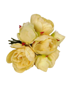 26cm Ivory Peony x 7 Heads