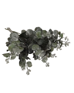 49cm Silver/Green Eucalyptus Bush