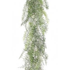 Snowy Asparagus Garland 195cm