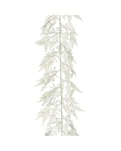 Leather Fern Garland 150cm Silver