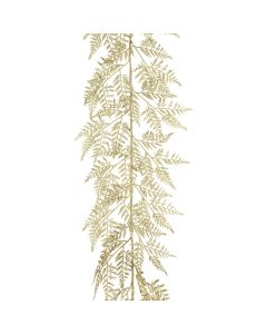 Leather Fern Garland 150cm Champagne