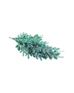 40cm Berberis Spray Glittered Blue