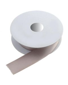 25mm x 20mtr Double Faced Satin Silver