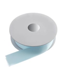 25mm x 20mtr Double Faced Satin Light Blue