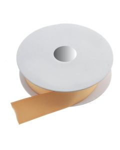 25mm x 20mtr Double Faced Satin Gold