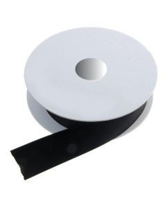 25mm x 20mtr Double Faced Satin Black