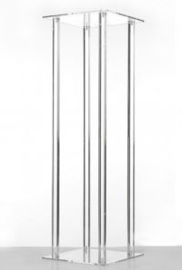 Acrylic Plinth Clear 100cm