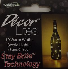 Decor Lites 10 LED Bottle Lights Warm White