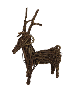 Wicker Reindeer 15"
