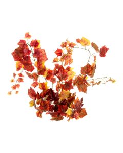 Grape Ivy Bush Red/Orange 100cm W/159 Leaves