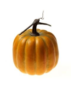 Large Artificial Pumpkin Yellow/Green 20cm