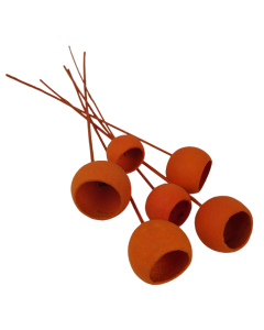 50cm Bell Cup Stem Orange