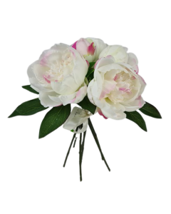 Peony Bundle 35cm White/Pink