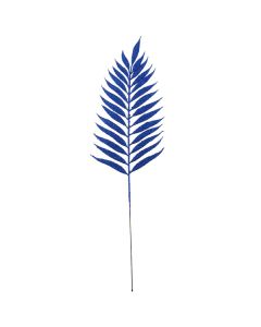 54cm Glittered Lady Fern Blue