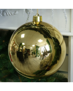 Gold Shiny Shatterproof Bauble (x1) (30cm)