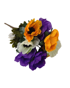 Anemone Bush - Purple/Yellow/White 27cm