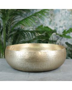 Hampstead Bowl Large Matt Champagne H11 x Dia34cm