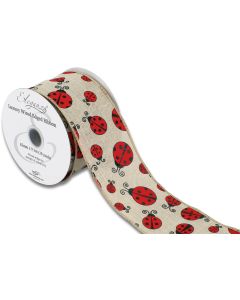 Wired Edge 63mm x 9.1mtr Ladybird Bloom