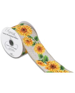 Wired Edge 63mm x 9.1mtr Sunflower Natural