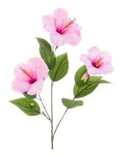 Hibiscus Spray 81cm Pink
