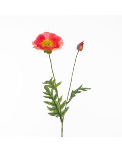 Poppy Spray Orange 72cm